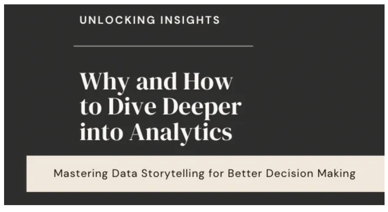 Mastering Data Storytelling